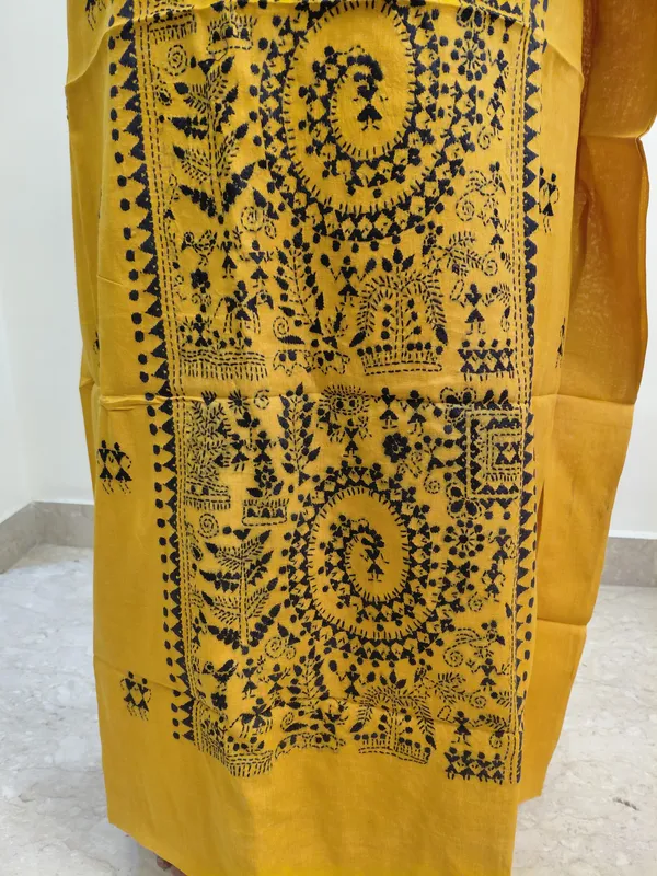 Mustard_Printed_Straight_Kurta_For_Women