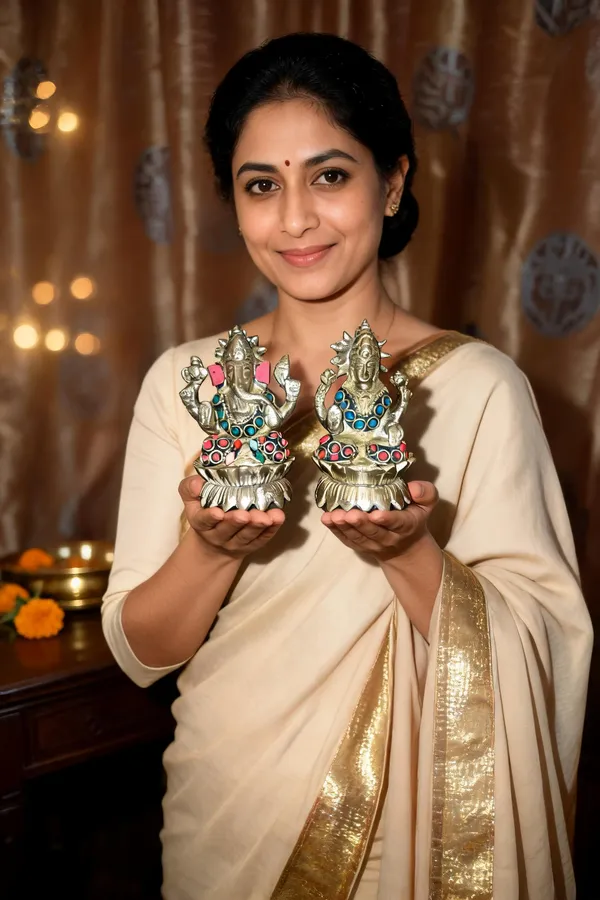 Metal_Traditional_Ganesha_Lakshmi_Idol_Set