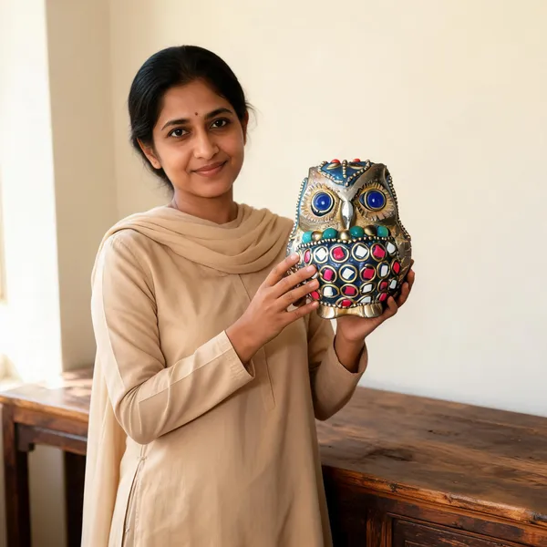 Embellished_Metal_Owl_Showpiece