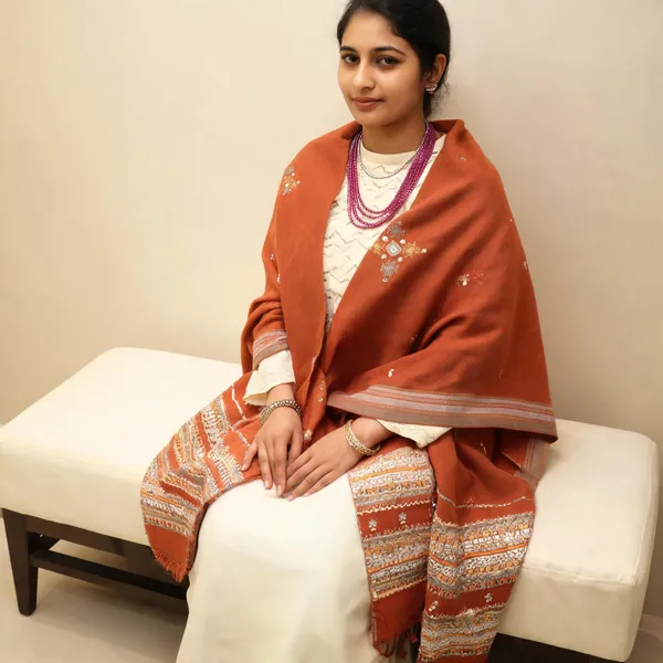 Rust_Embroidered_Wrap_Shawl_For_Women