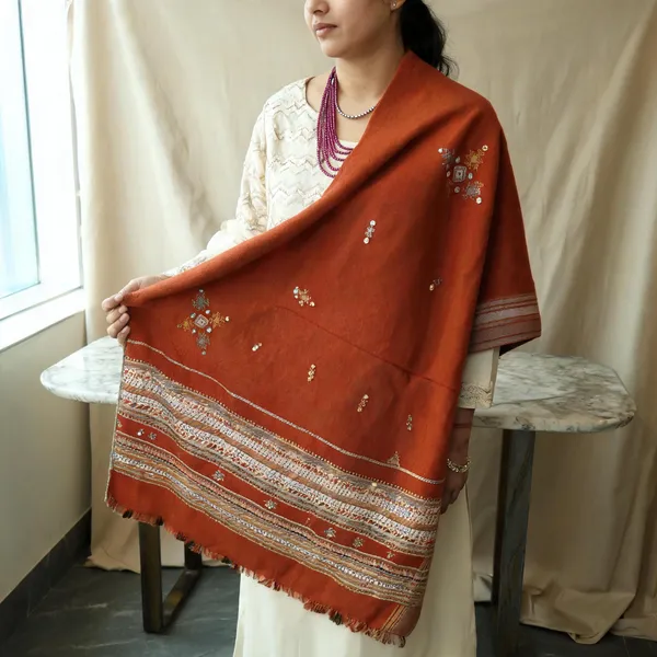 Rust_Embroidered_Wrap_Shawl_For_Women
