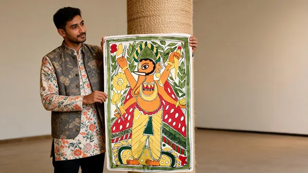 Madhubani_Folk_Art_Figurative_Wall_Painting
