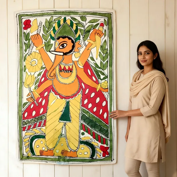 Madhubani_Folk_Art_Figurative_Wall_Painting
