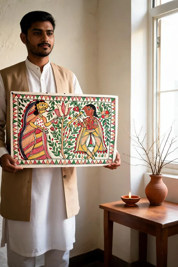 Paper_Madhubani_Floral_Folk_Art_Wall_Decor