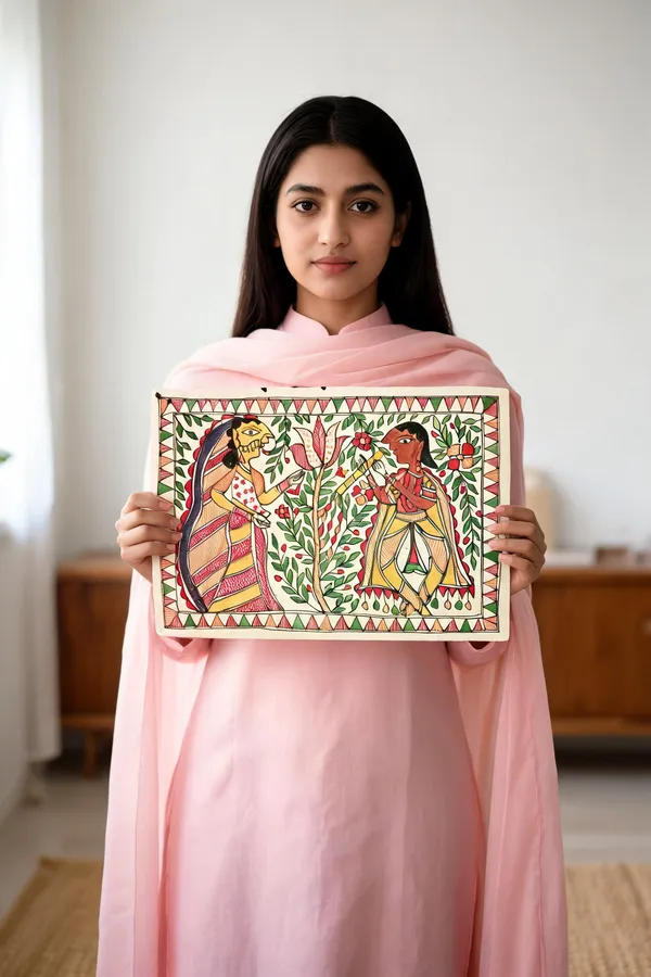 Paper_Madhubani_Floral_Folk_Art_Wall_Decor