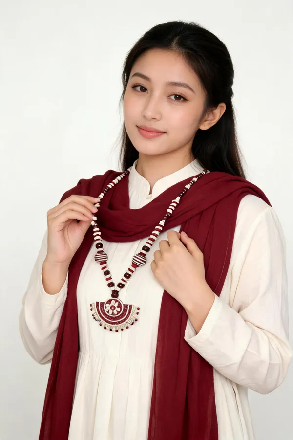 Maroon_Beaded_Traditional_Necklace_Set_For_Women