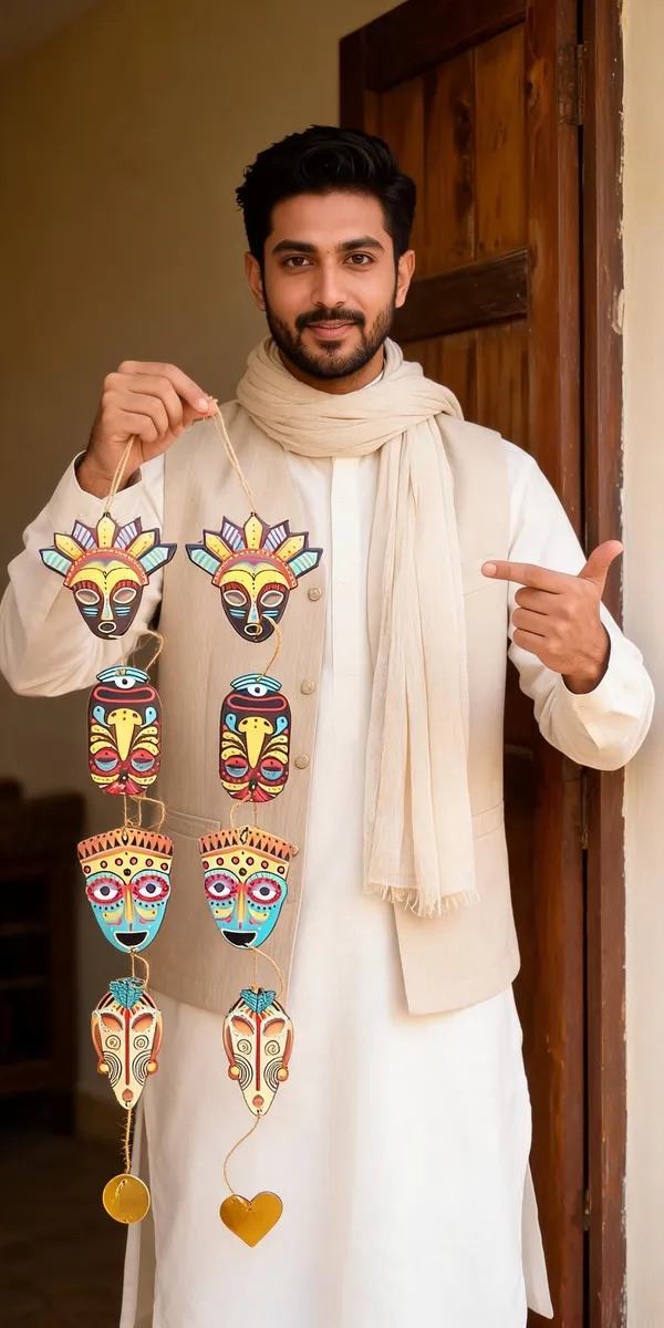 Wooden_Tribal_Pattern_Mask_Wall_Hanging_Set