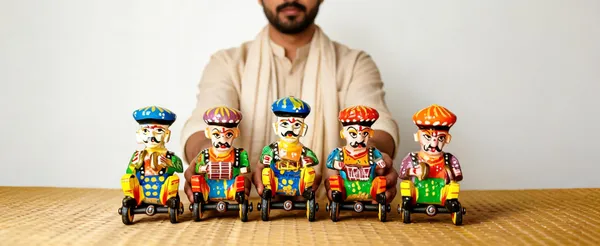 Wood_Traditional_Multicolour_Rajasthani_Musician_Figurine_Set