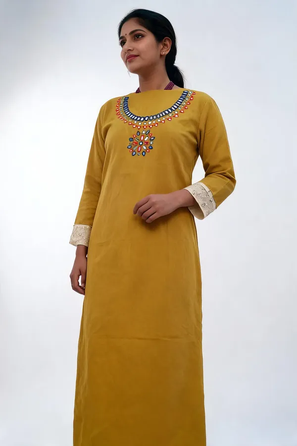 Mustard_Kala_Cotton_Straight_Bhujodi_Embroidered_Kurta_Fabric_For_Women