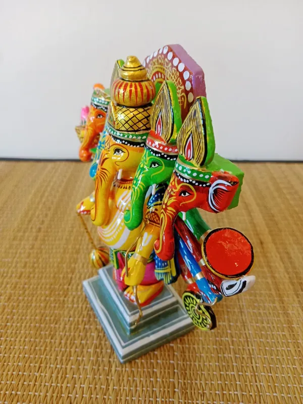 Multicolour_Painted_Panchmukhi_Ganesha_Idol