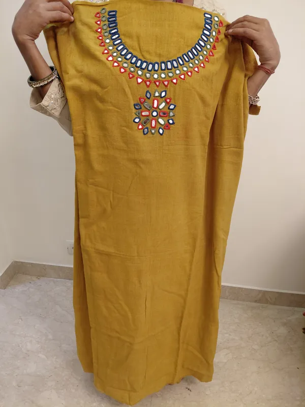 Mustard_Embroidered_Straight_Kurta_for_Women