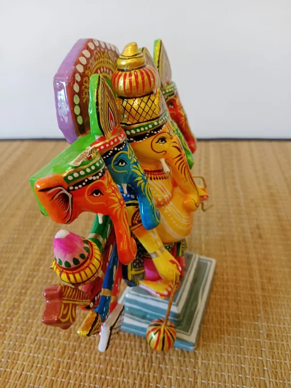 Multicolour_Painted_Panchmukhi_Ganesha_Idol
