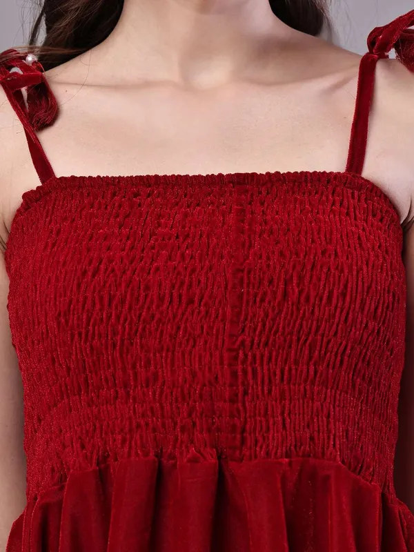 Women_S_Junglee_Velvet_Maroon_Handkerchief_Hem_Dress