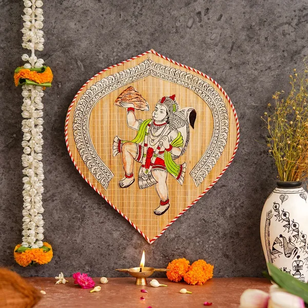 Bamboo_Hand_Crafted_Leaf_Design_Wall_Hangings_Of_Hanuman_Ji_For_Home_Decor_Bamboo_Art_For_Wall_Decor