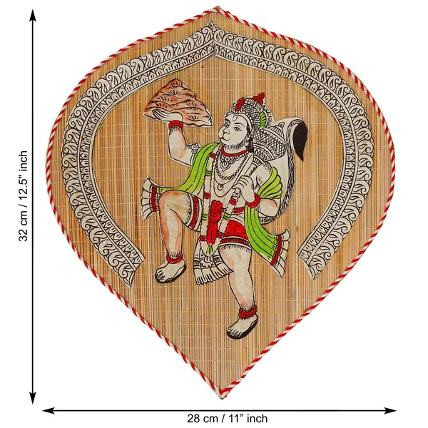 Bamboo_Hand_Crafted_Leaf_Design_Wall_Hangings_Of_Hanuman_Ji_For_Home_Decor_Bamboo_Art_For_Wall_Decor