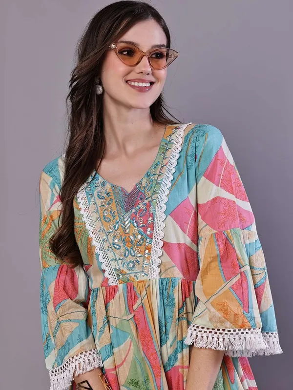 Women_S_Multicolor_Printed_Cotton_A_Line_Dress_With_Embroidered_Yoke_Midi_Dresses