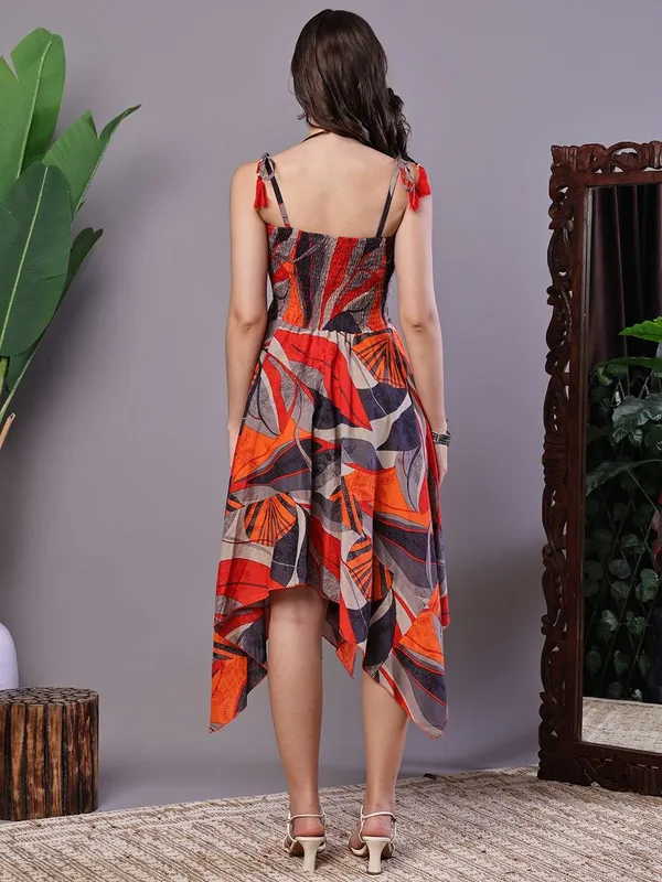 Women_S_Rust_Grey_Abstract_Print_Cotton_Handkerchief_Hem_Dress_Midi_Dresses