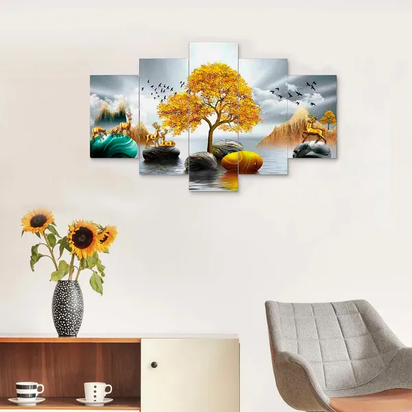 Set_Of_Five_3d_Framed_Paintings