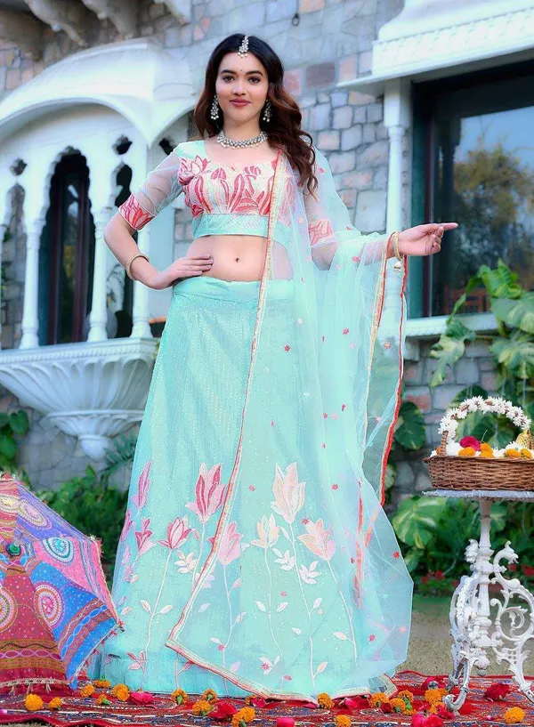 Women_S_Tussar_Silk_Patola_Printed_Lehenga_Set_With_Dupatta_Stitched_With_Can_Can_Flair