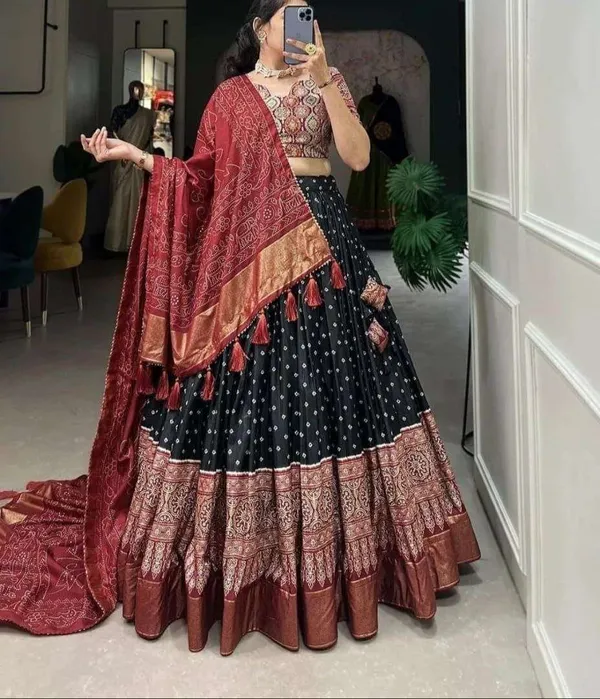 Women_S_Traditional_Bandhani_Ghagra_Choli_With_Dupatta_Navratri_Festive_Wear