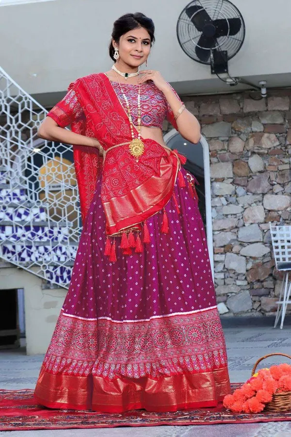 Women_S_Traditional_Bandhani_Ghagra_Choli_With_Dupatta_Navratri_Festive_Wear