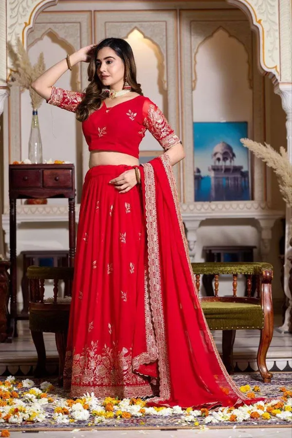 Women_S_Embroidered_Lehenga_Choli_With_Net_Dupatta_Festive_Wedding_Wear_Set