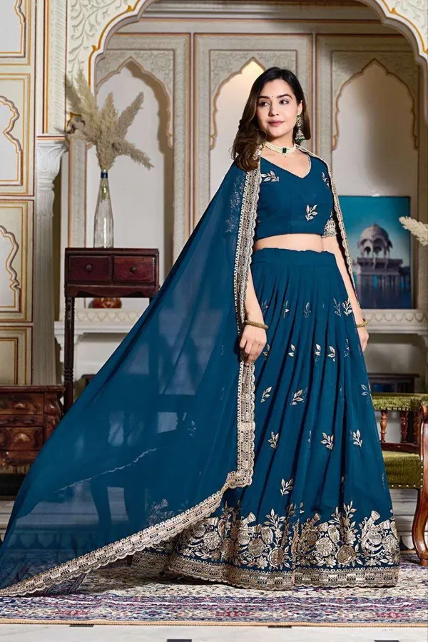 Women_S_Embroidered_Lehenga_Choli_With_Net_Dupatta_Festive_Wedding_Wear_Set