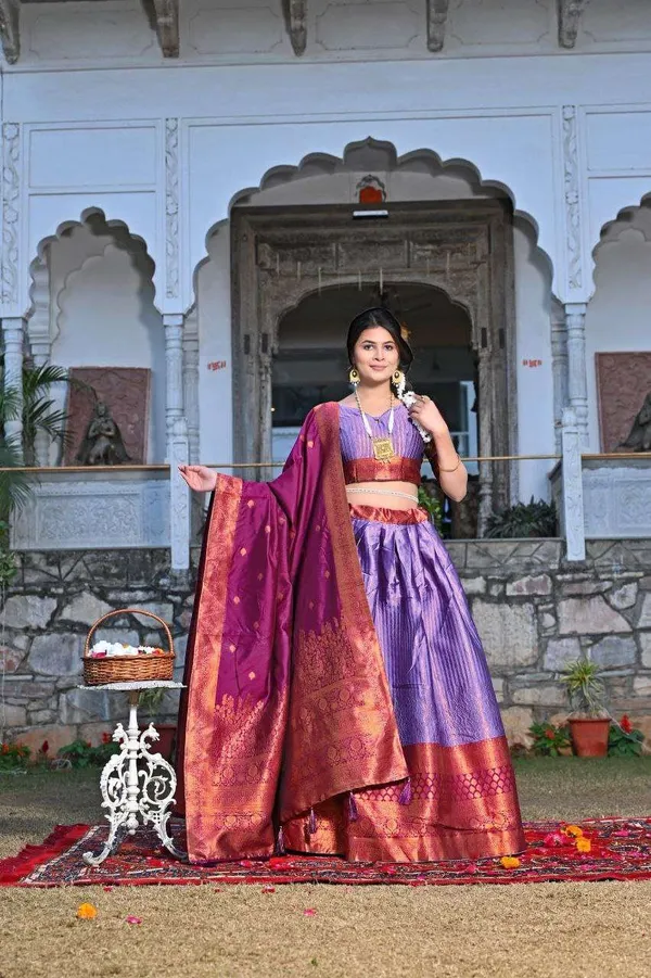 Women_S_Tussar_Silk_Patola_Print_Lehenga_Choli_Dupatta_Set