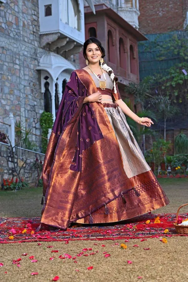 Women_S_Tussar_Silk_Patola_Print_Lehenga_Choli_Dupatta_Set