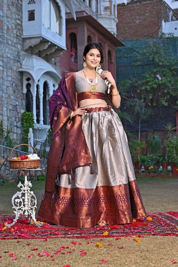 Women_S_Tussar_Silk_Patola_Print_Lehenga_Choli_Dupatta_Set