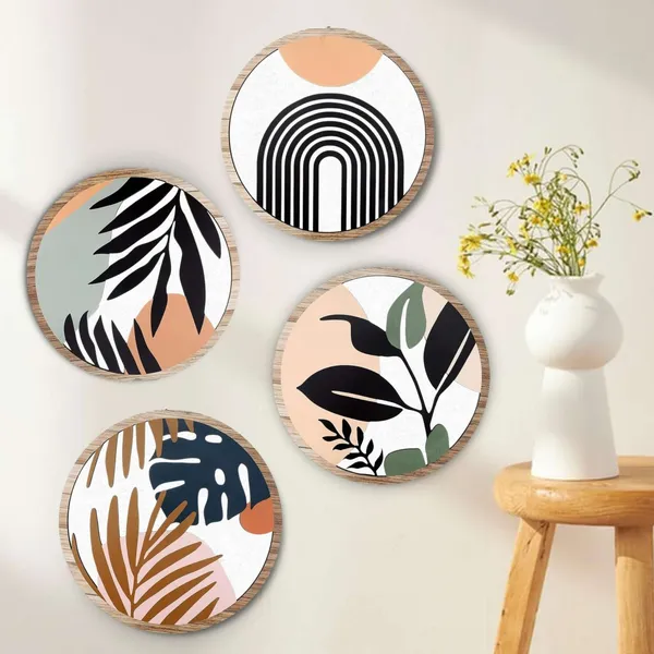 5_Pcs_Circle_Wall_Painting