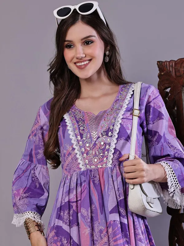 Women_S_Purple_Floral_Cotton_A_Line_Dress_With_Lace_Detailing_Midi_Dresses