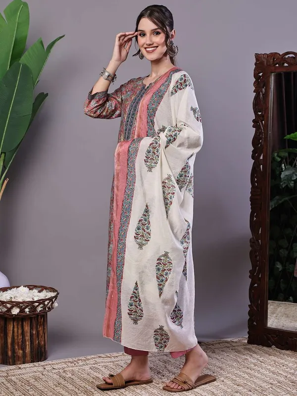 Women_S_Pink_Floral_Chanderi_Printed_Kurta_Set_With_Dupatta_Suit_Sets