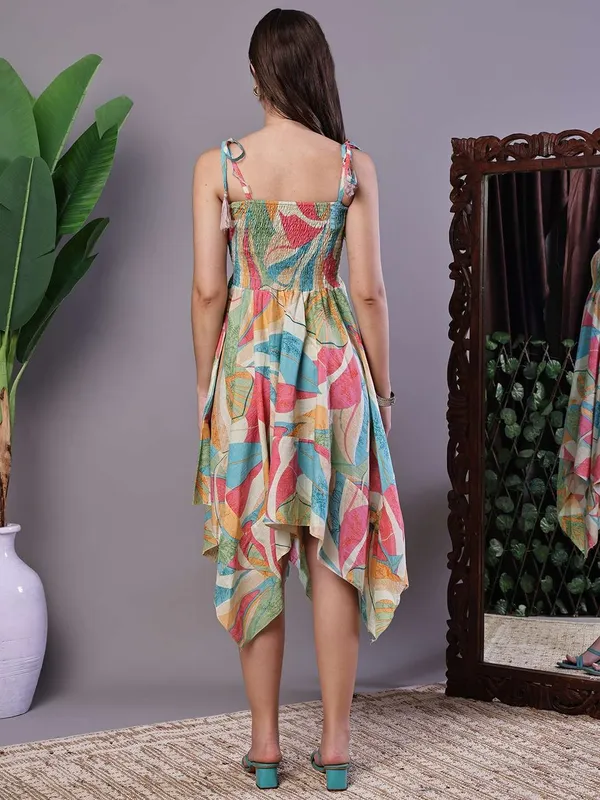 Women_S_Multicolor_Printed_Cotton_Handkerchief_Hem_Dress_Midi_Dresses
