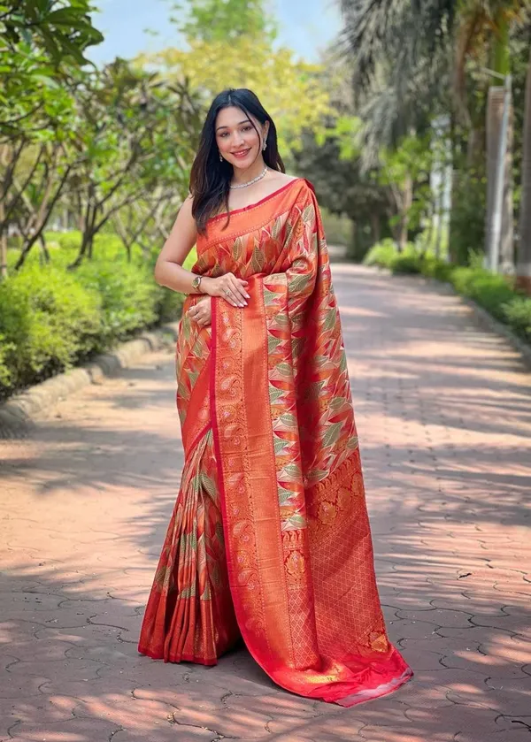 Women_S_Luxurious_Pista_Green_Pink_Art_Silk_Saree_With_Intricate_Leaf_Weave_Broad_Zari_Border_Ideal_For_Festive_Wedding_Occasions