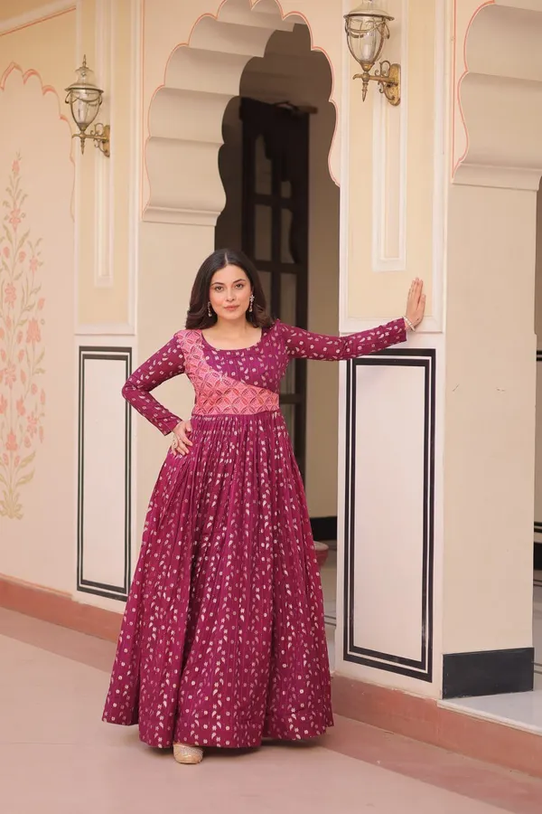 Women_S_Festive_Berry_Purple_Printed_Anarkali_Gown_With_Intricate_Zari_Work_Embellished_Yoke_Perfect_For_Traditional_Celebration_Wear
