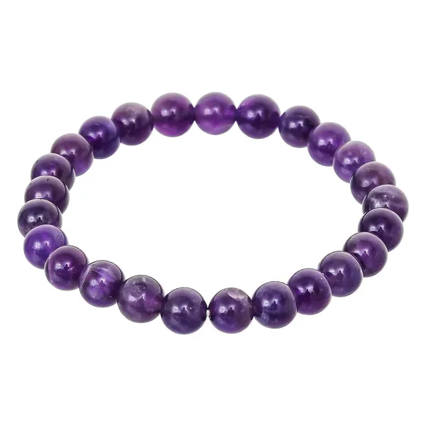 Amethyst_Plain_Bracelet_For_Women_Men_S_Gifts_Protection_Healing_Crystal_Bracelet_8mm_Gemstone_Beaded_Adjustable