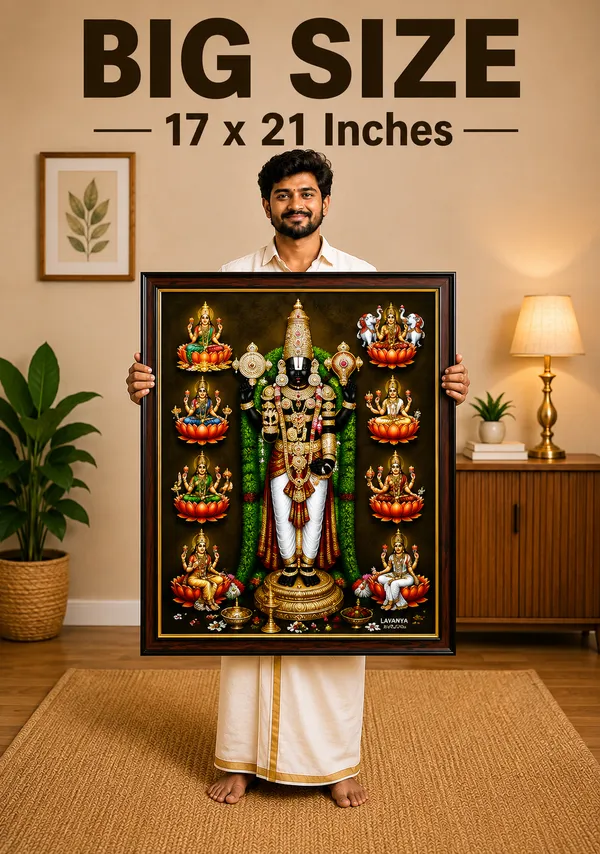 Tulsimala_Balaji_Astalakshmi_Wooden_Framed_Wall_Art