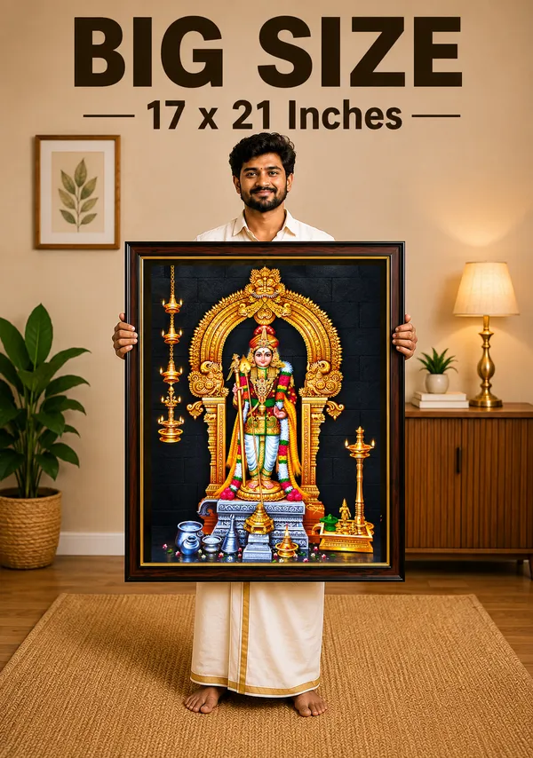 Lord_Raja_Murugan_Religious_wooden_framed_Wall_Art