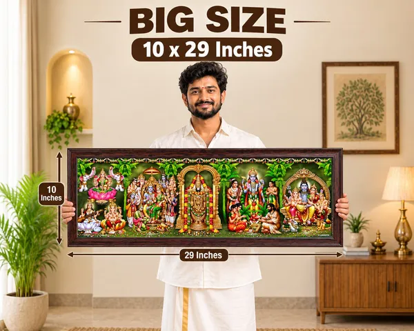 Hindu_Gods_Multi_Deity_Wooden_Framed_Wall_Art