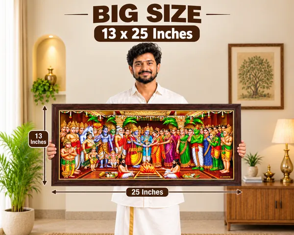 Srinivasa_Kalyanam_Long_Size_Wooden_Framed_Wall_Art