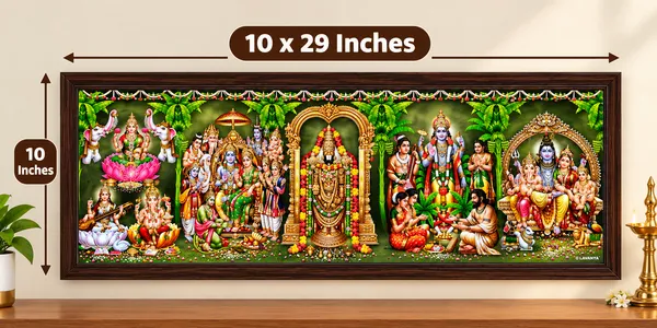 Hindu_Gods_Multi_Deity_Wooden_Framed_Wall_Art