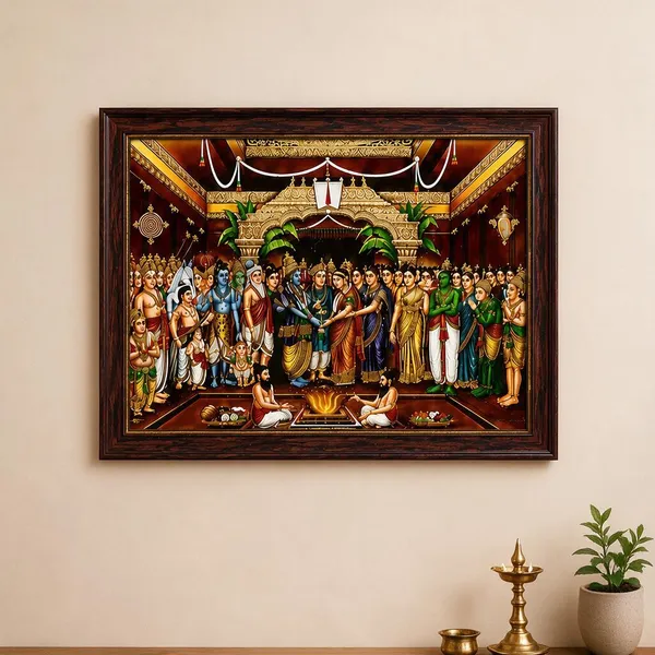 Srinivasa_Kalyanam_Large_Size_Wooden_Framed_Wall_Art