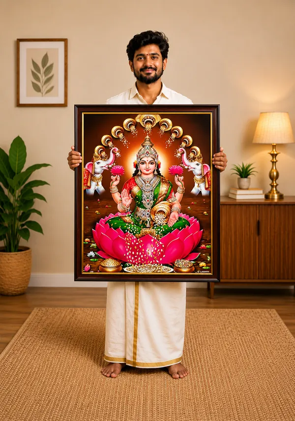 Dhanalakshmi_Photo_frame_for_Pooja