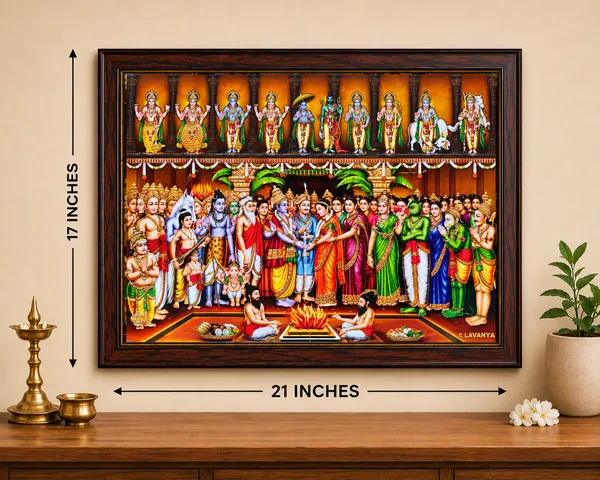 Srinivasa_Kalyanam_Dasavata_Large_Size_Wooden_Framed_Wall_Art