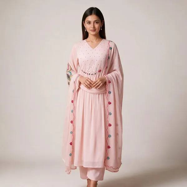 Pink_Cotton_Flared_Anarkali_Suit_Set_For_Women
