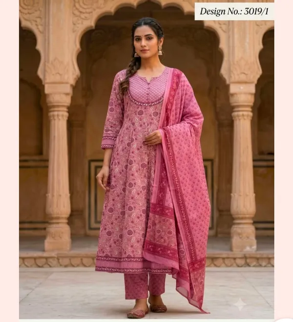 Pink_Printed_Kurta_Set_for_Women