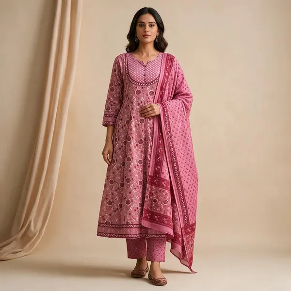 Pink_Cotton_Printed_Straight_Kurta_Set_For_Women