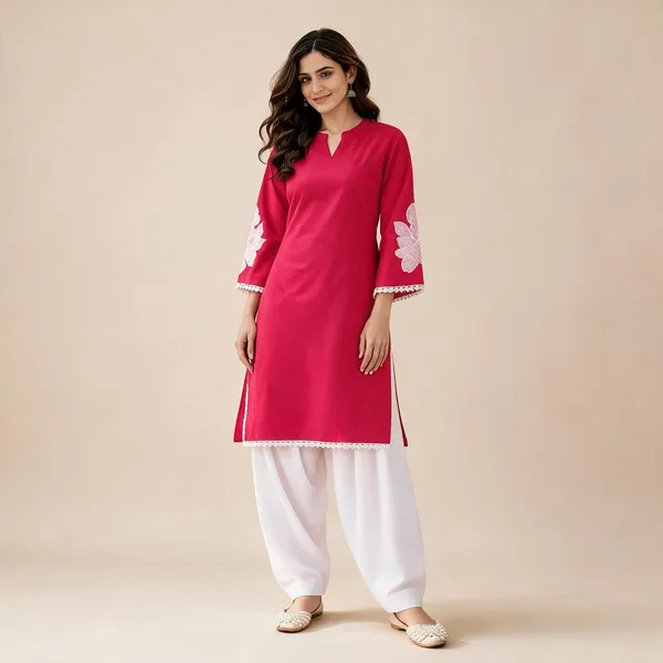 Pink_Cotton_Straight_Embroidered_Kurta_With_Salwar_Set_For_Women
