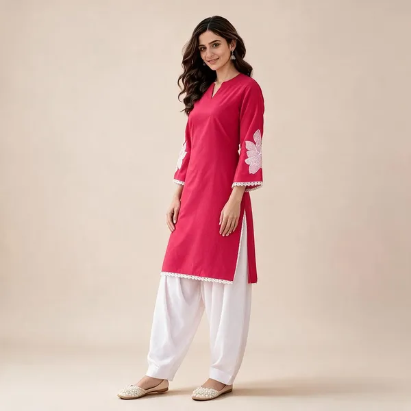 Pink_Cotton_Straight_Embroidered_Kurta_With_Salwar_Set_For_Women